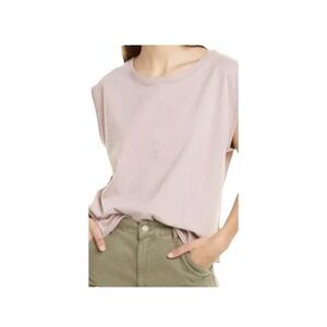 Free People Kasee Muscle Tee Sleeveless Tank Top Daytime Fireworks‎ XS Pink Boxy